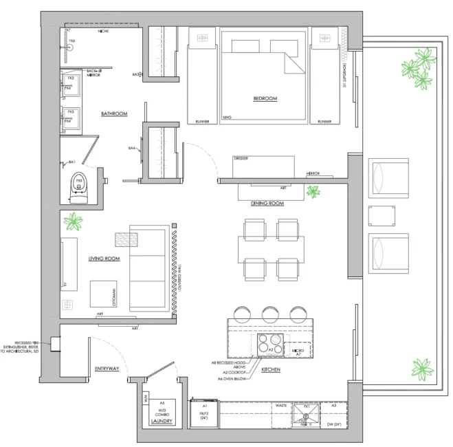TOP FLOOR LARGE ONE BEDROOM PLUS DEN