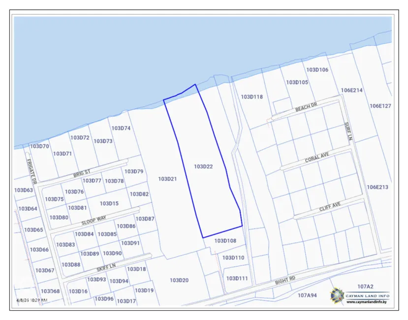 CAYMAN BRAC OCEAN FRONT LAND