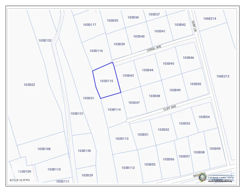 CAYMAN BRAC RESIDENTIAL LOT IN THE BIGHT